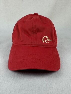 Ducks Unlimited Red Duck Logo Adjustable Snapback Hat Cap